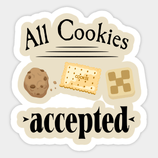 All cookies accepted Sticker